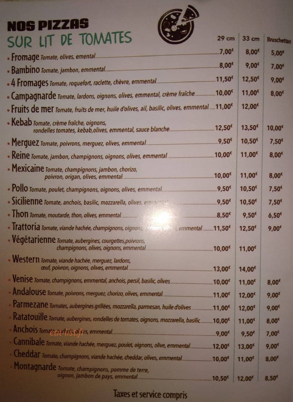Le Petit Creux — carte page 2