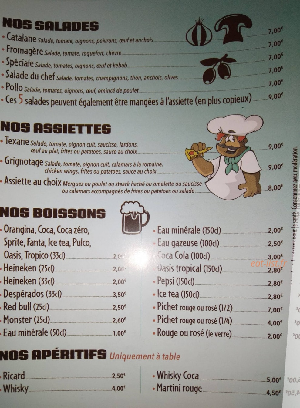 Le Petit Creux — carte page 6