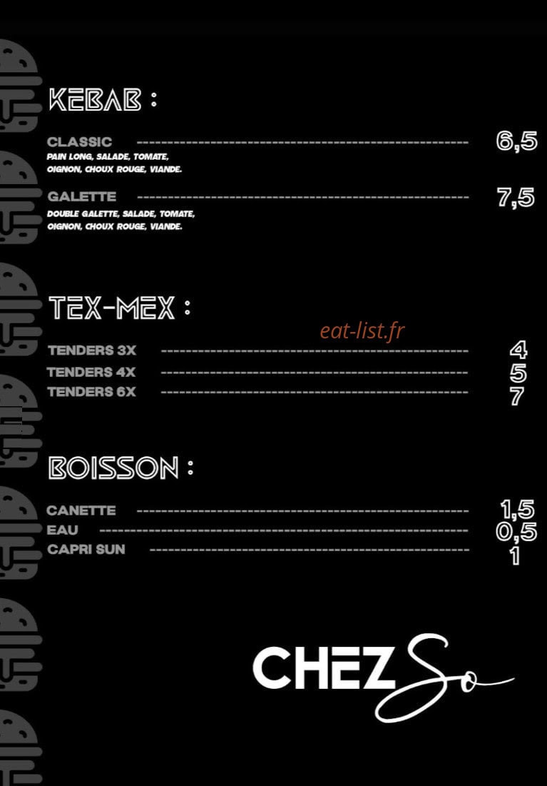Chez So ! — carte page 2