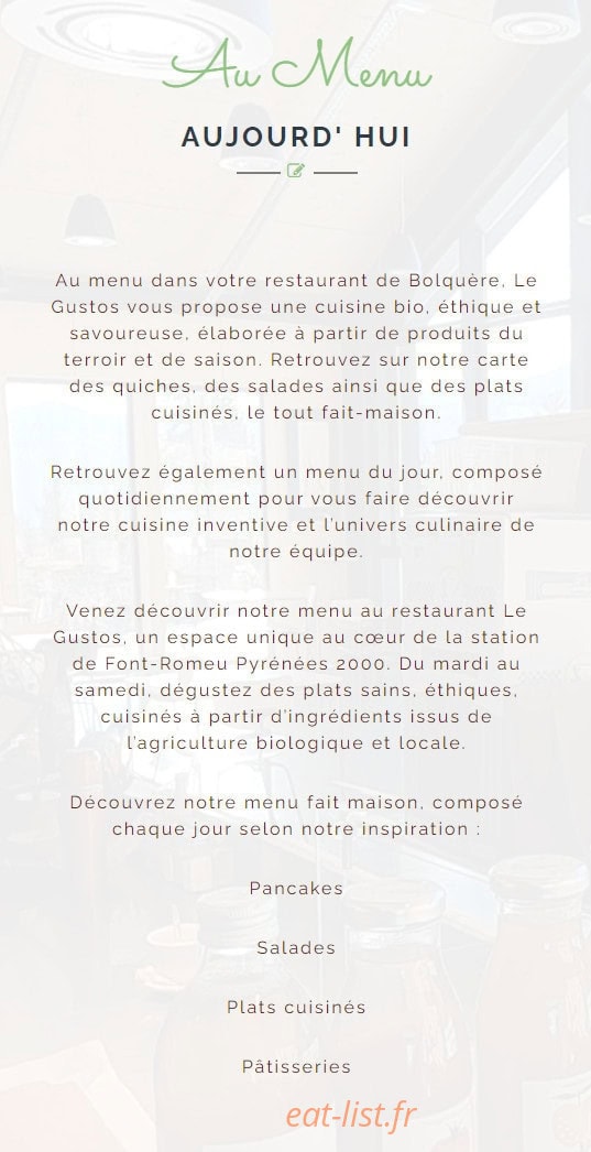 Gustos — carte page 1