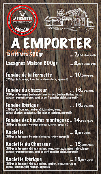 La Fermette — carte page 3