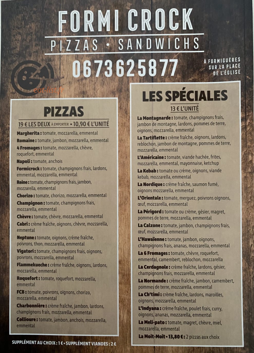 Formi Crock — carte page 1