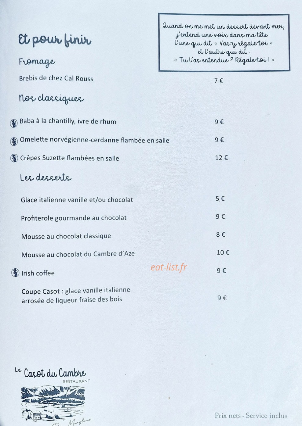 Le Casot du Cambre — carte page 3