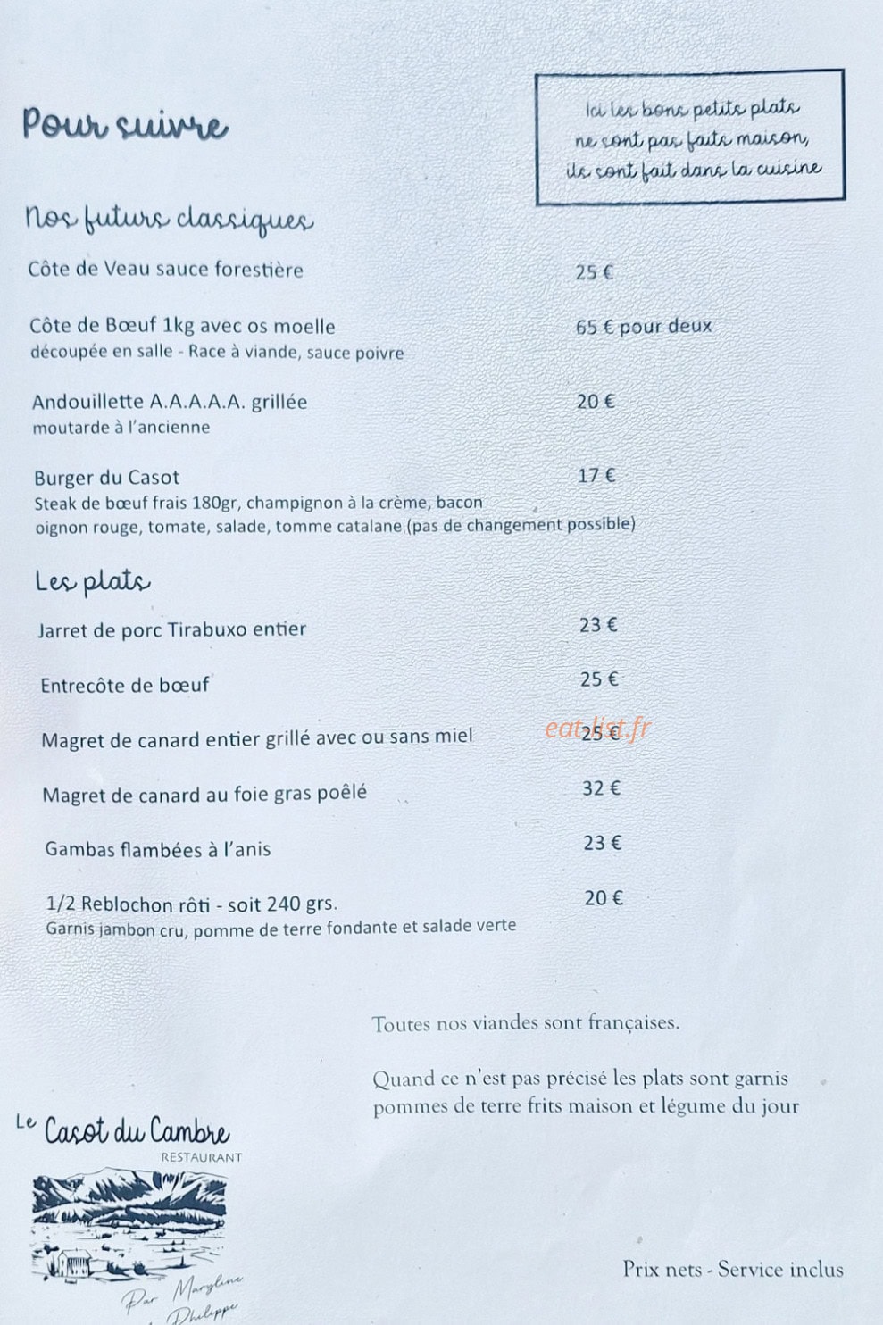 Le Casot du Cambre — carte page 2
