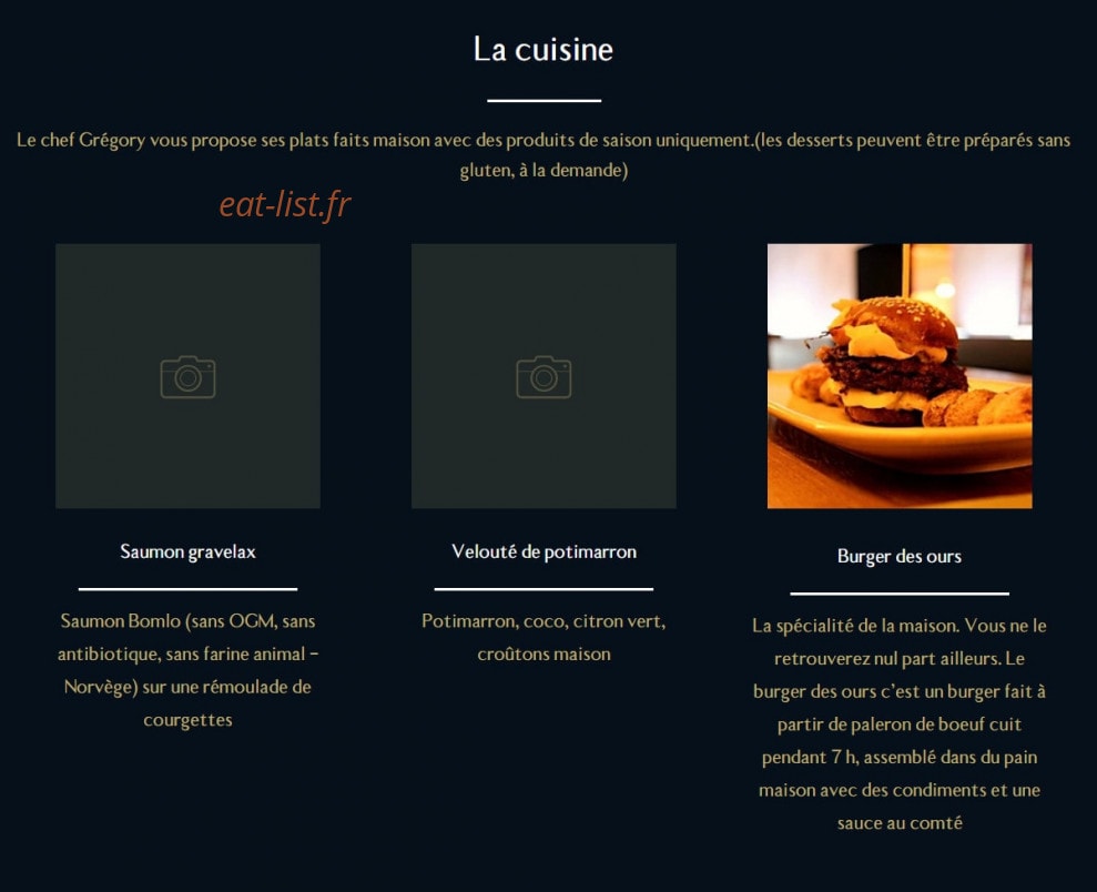 La Part Des Ours — carte page 1