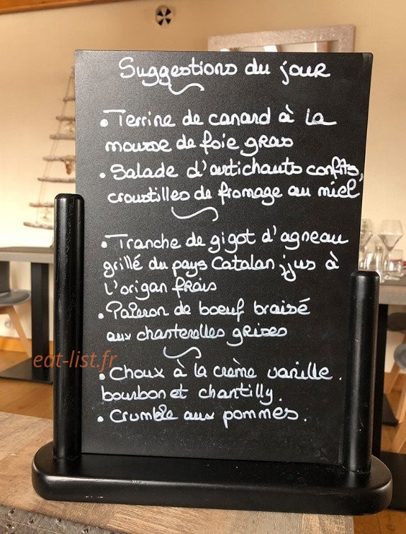 La Table du Capil — carte page 1