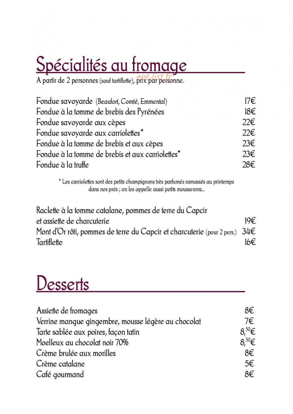 Le Llaret — carte page 4