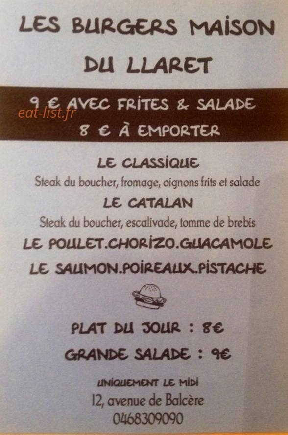 Le Llaret — carte page 9