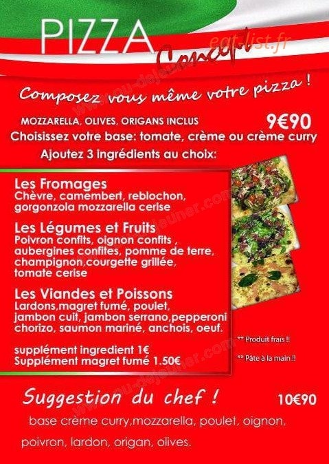 Pizza Concept — carte page 2