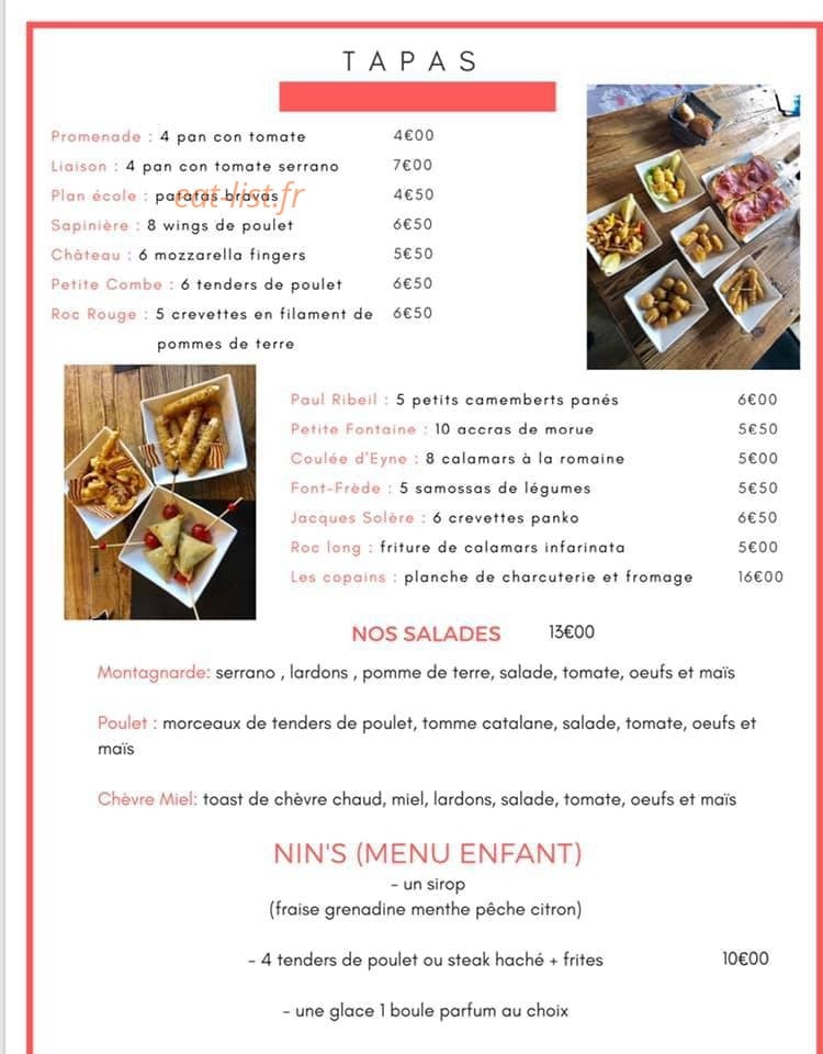 La Cabane du Cambre — carte page 3