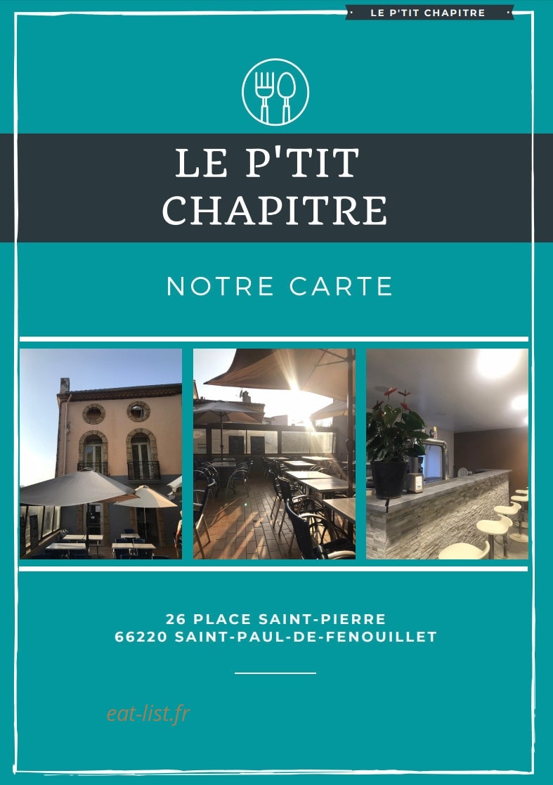 Le Ptit Chapitre — carte page 1