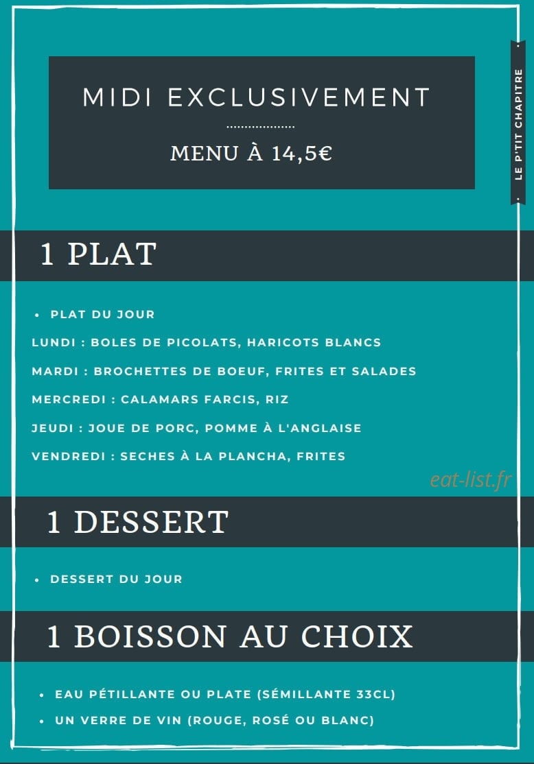 Le Ptit Chapitre — carte page 4