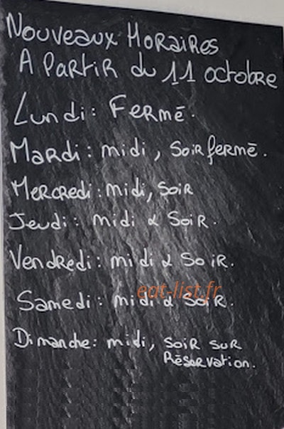 Bistrot du Tech — carte page 1