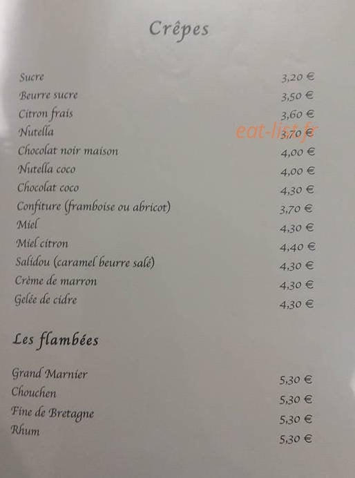 Chez la Bretonne — carte page 8