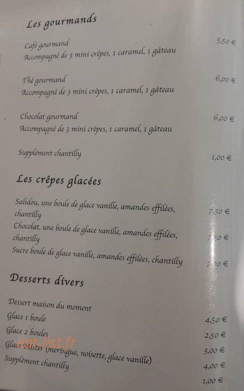 Chez la Bretonne — carte page 7