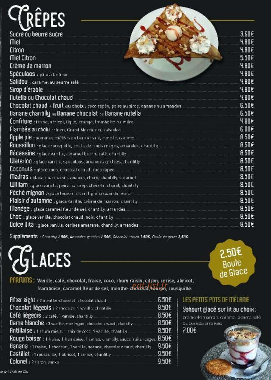 Sucrée Salée — carte page 2