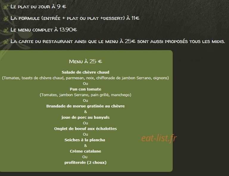 Au mas — carte page 1