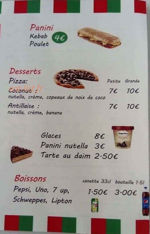 Mama pizza — carte page 4