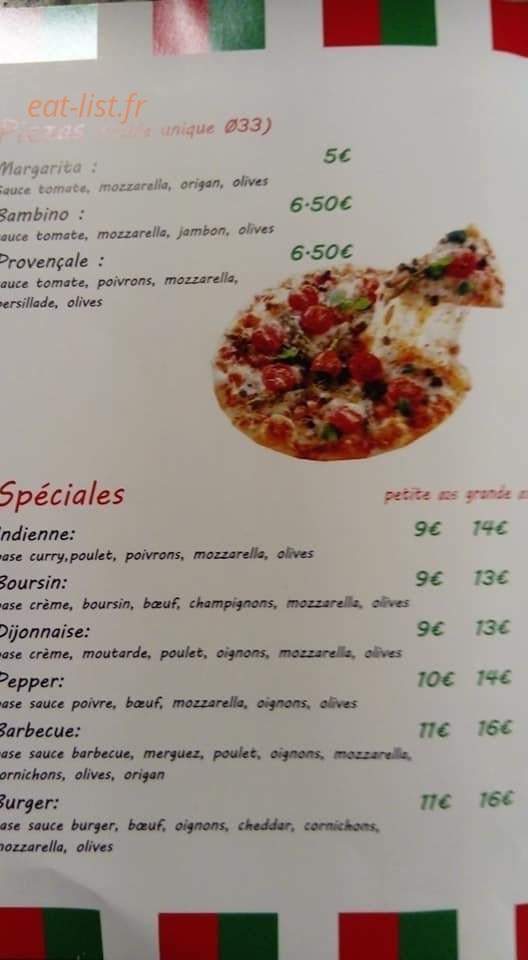 Mama pizza — carte page 3