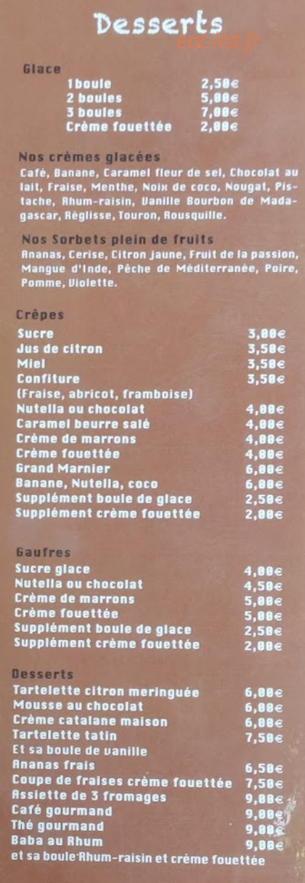 La guinguette du lac — carte page 2