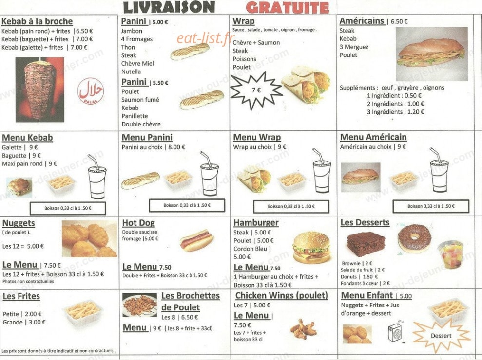 Le Soler Pizza — carte page 4