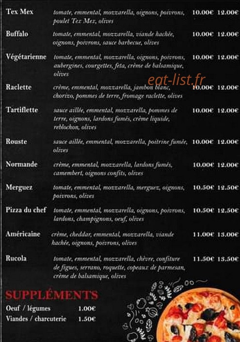 Pizza P&P — carte page 3