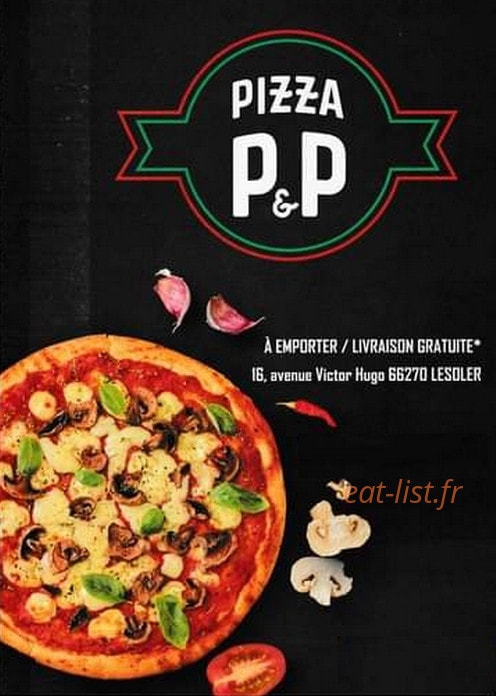 Pizza P&P — carte page 1