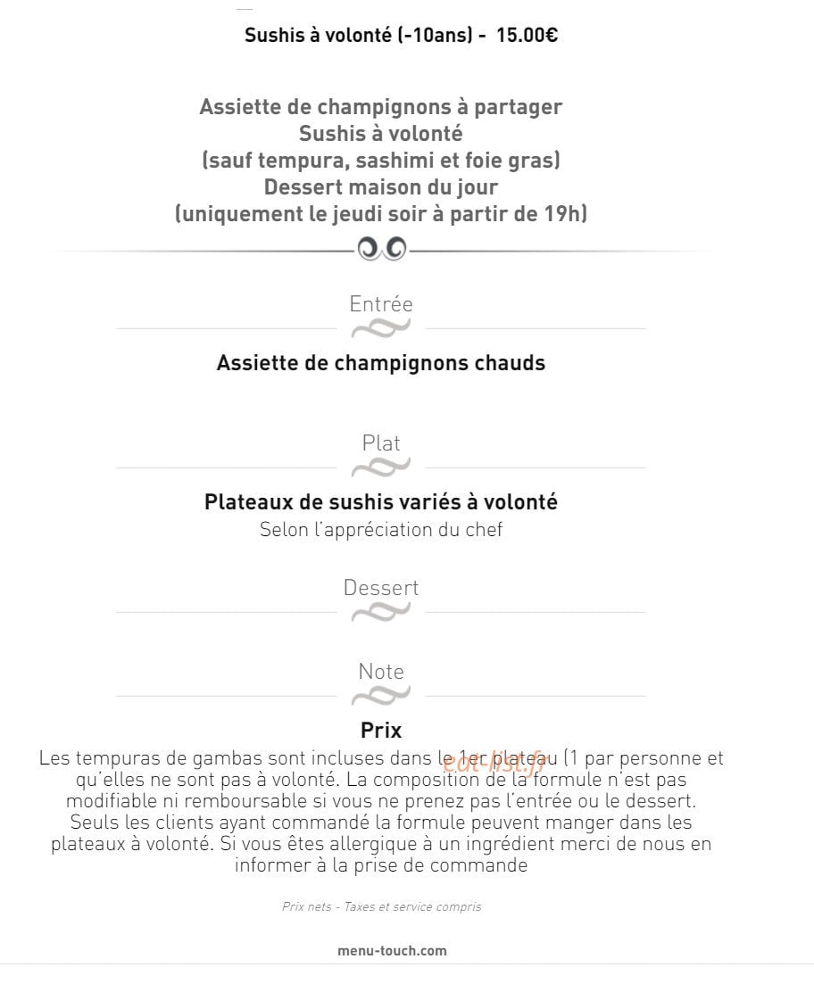 Chez Christopher — carte page 8