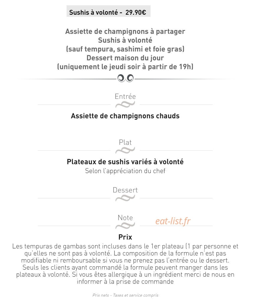 Chez Christopher — carte page 9