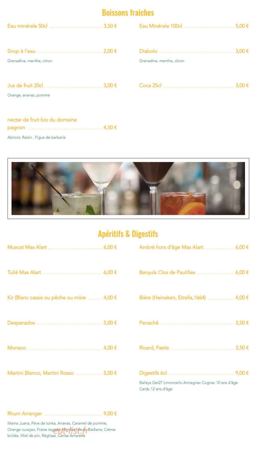 Les délices de Saleilles — carte page 4