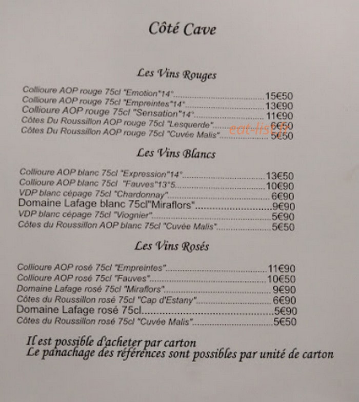 Le Riberal pizza — carte page 4