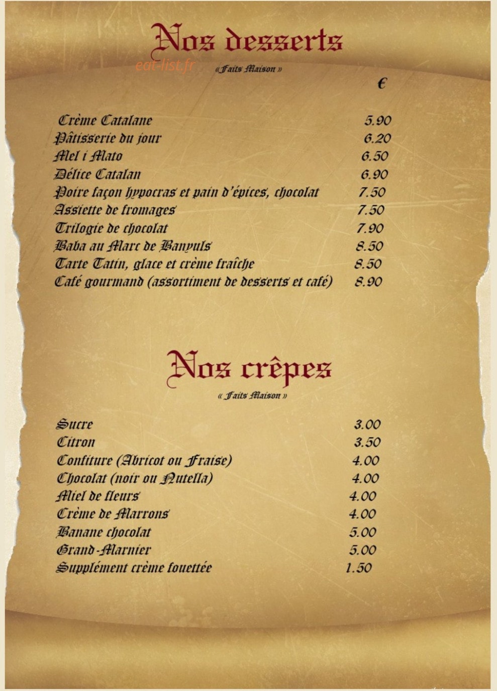 L'Hostal — carte page 6