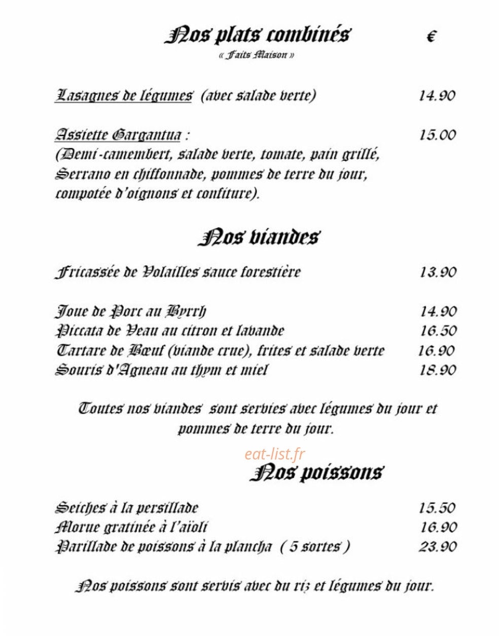 L'Hostal — carte page 4