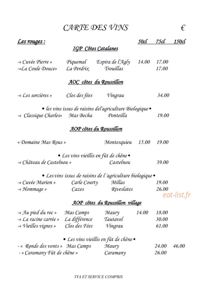 L'Hostal — carte page 8