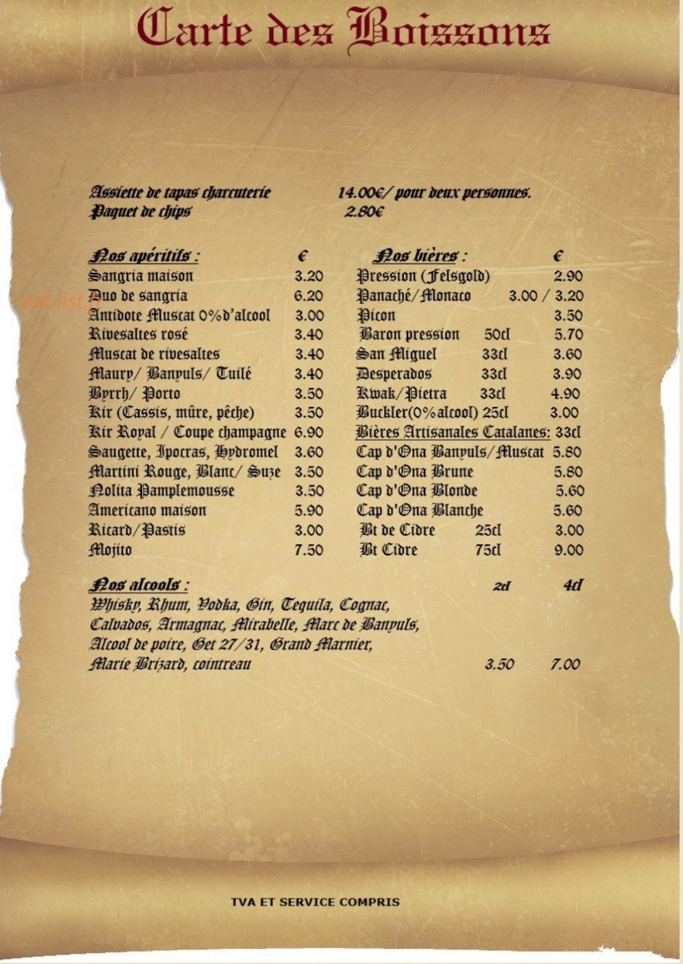 L'Hostal — carte page 13