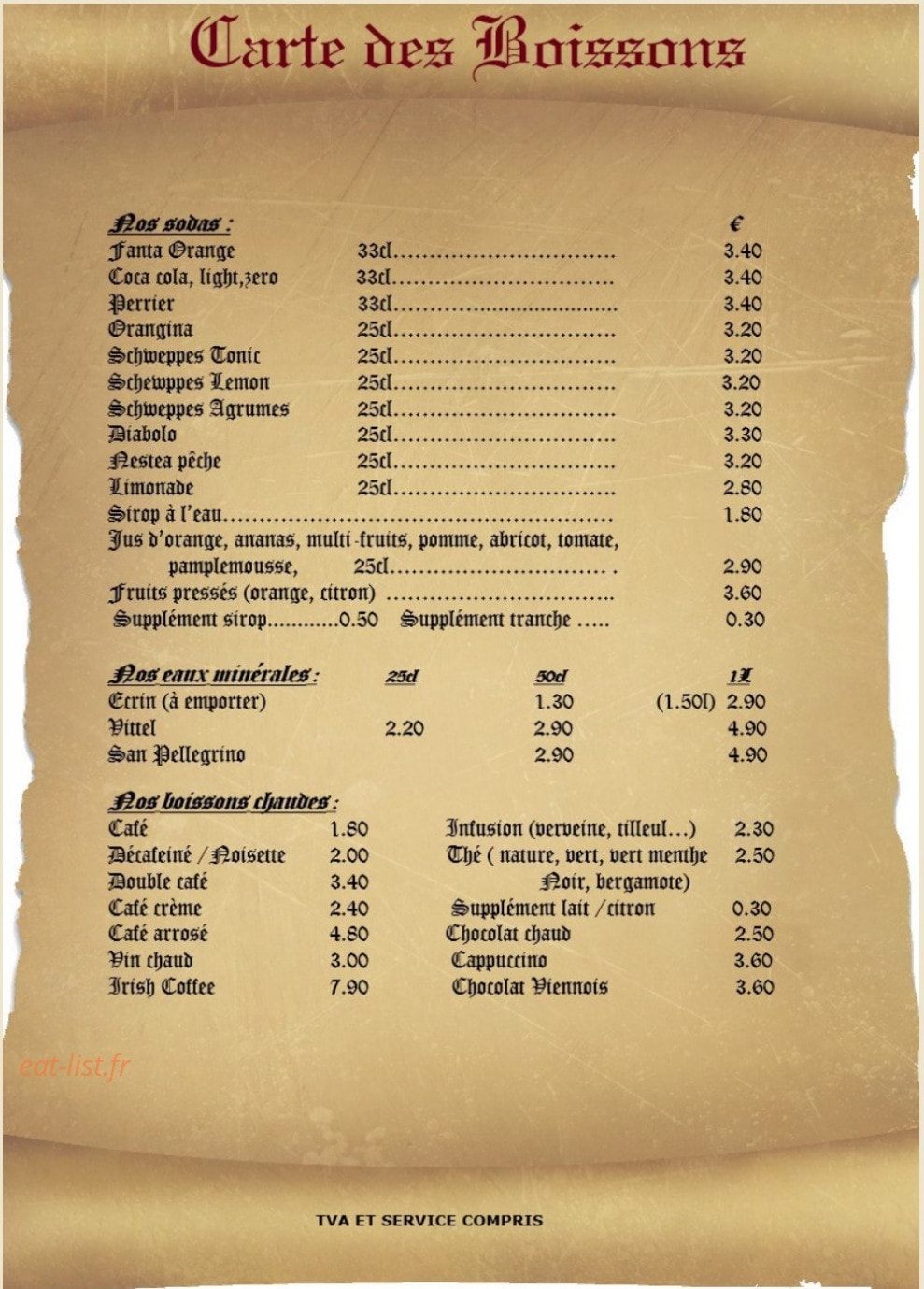 L'Hostal — carte page 12