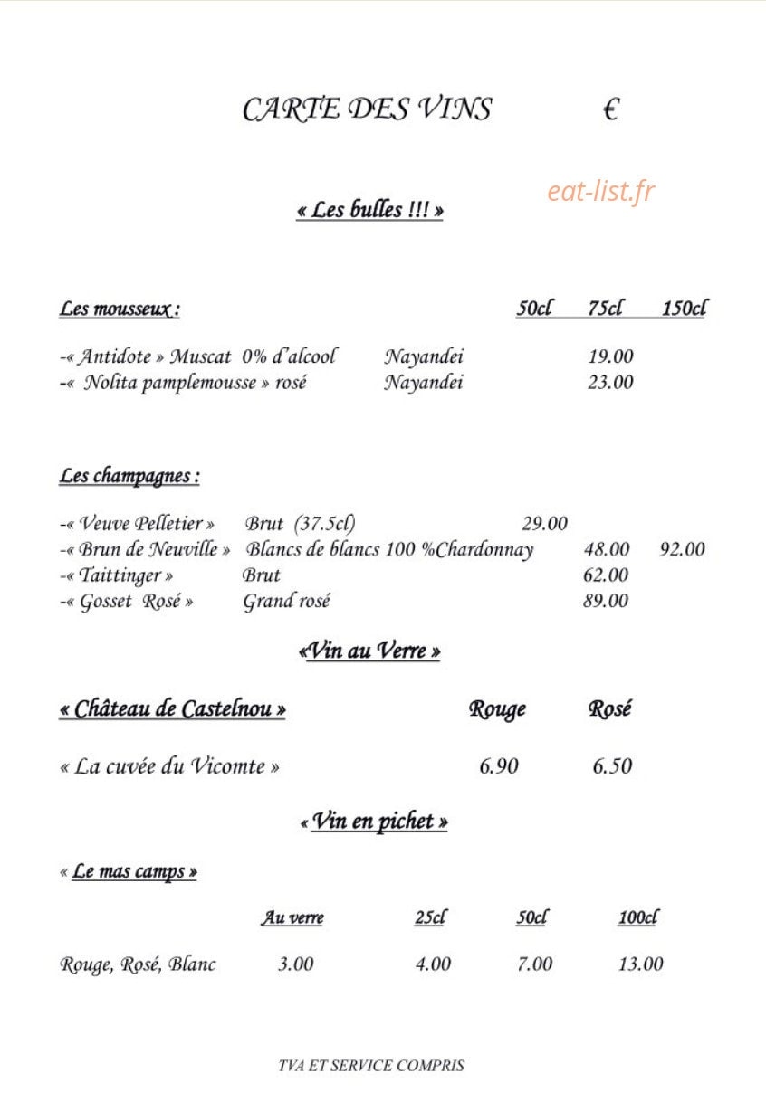 L'Hostal — carte page 11