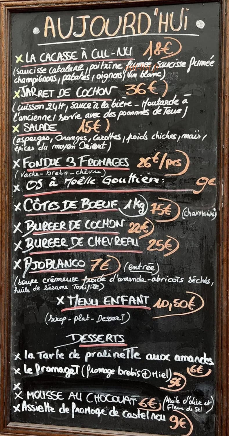 Le Q de chouette — carte page 1