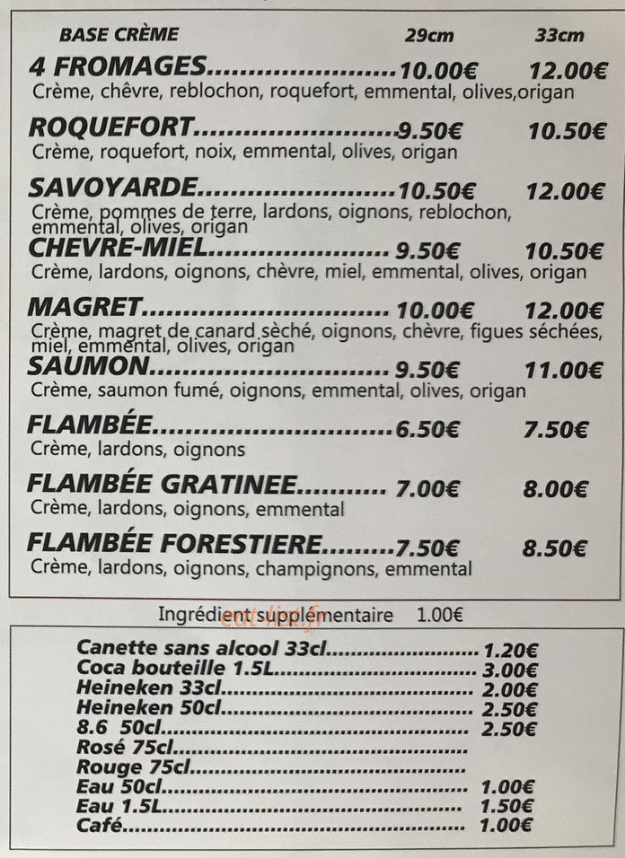 Chez Philou — carte page 2