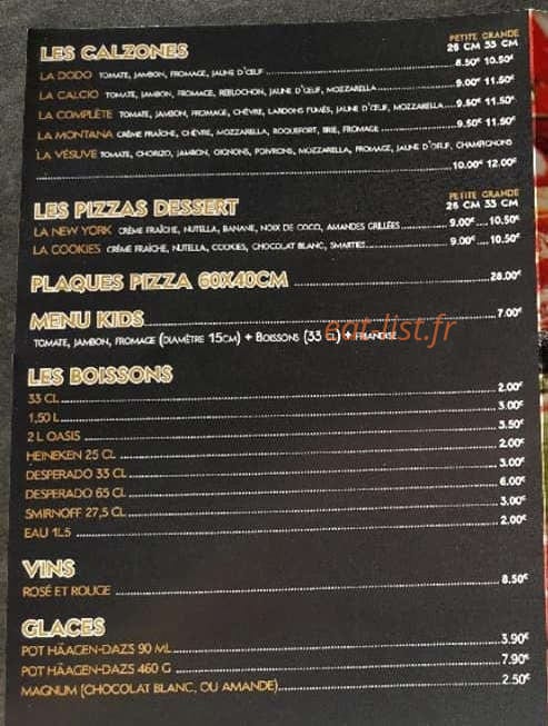 Lenny's Pizza — carte page 4