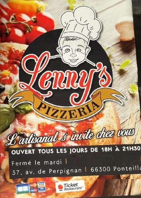 Lenny's Pizza — carte page 1