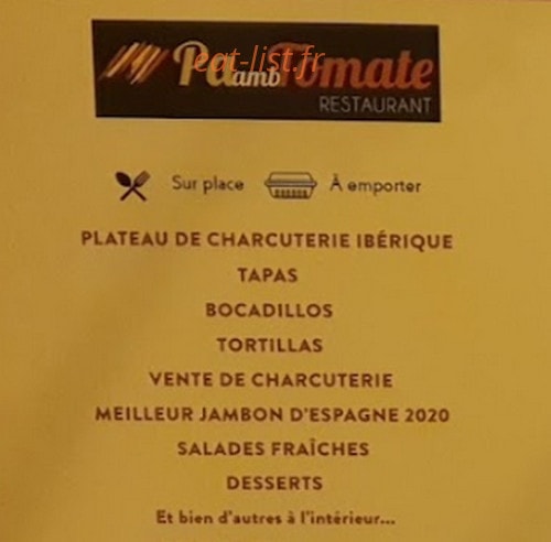 Les Cuisines Food Hall Thuir — carte page 1