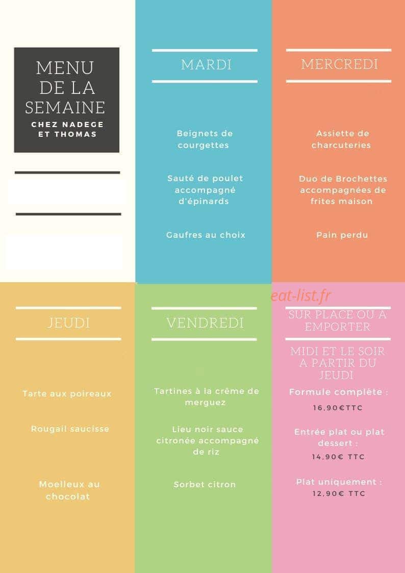 Chez Nadège et Thomas — carte page 1