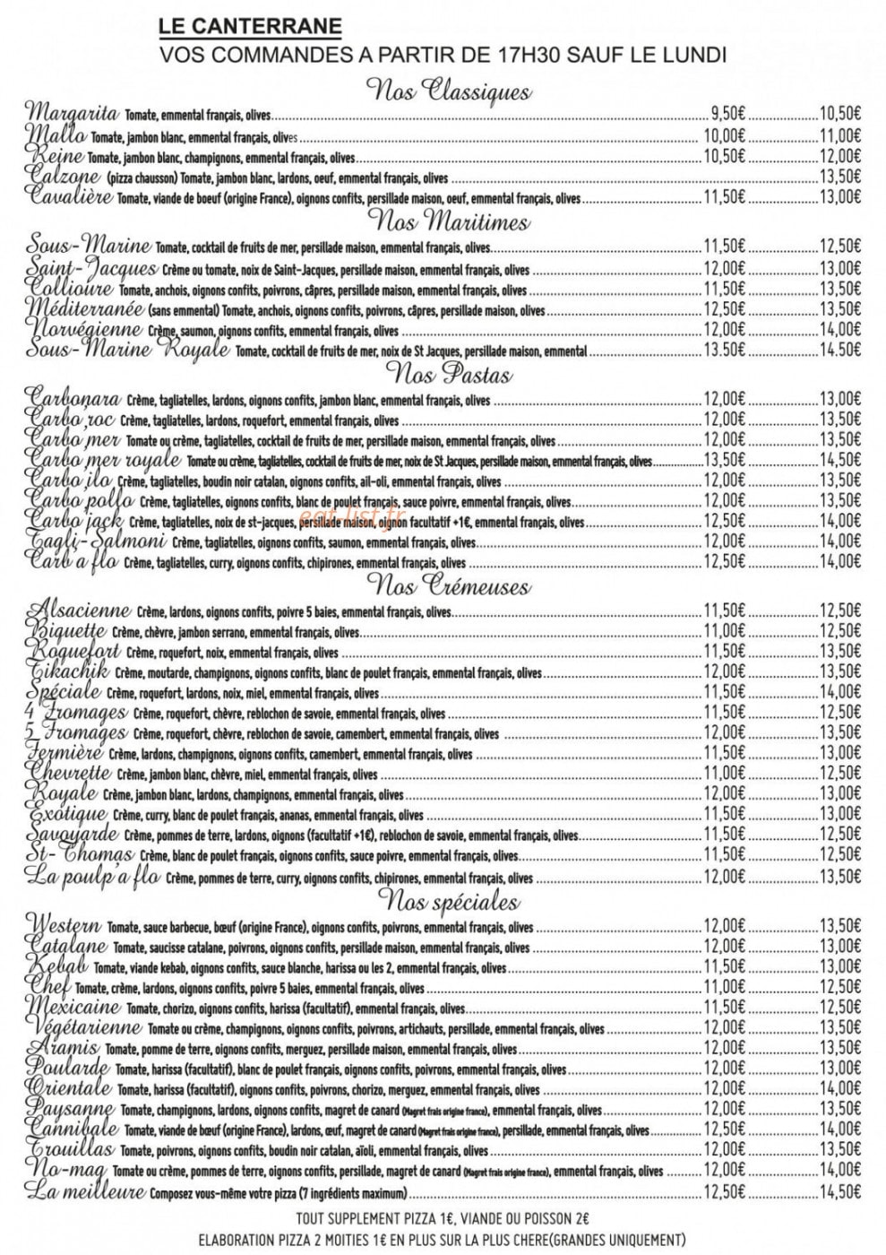 Le Canterrane — carte page 1