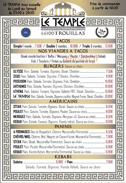 Le temple — carte page 1