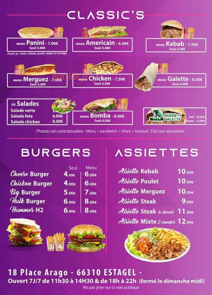 Antalya kebab — carte page 2