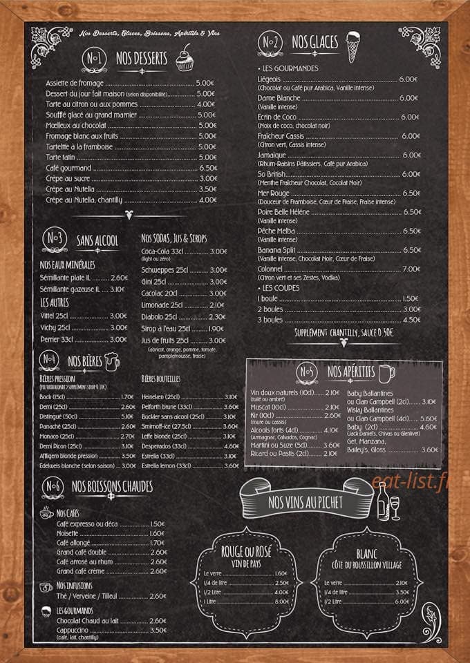 Brasserie du commerce — carte page 2