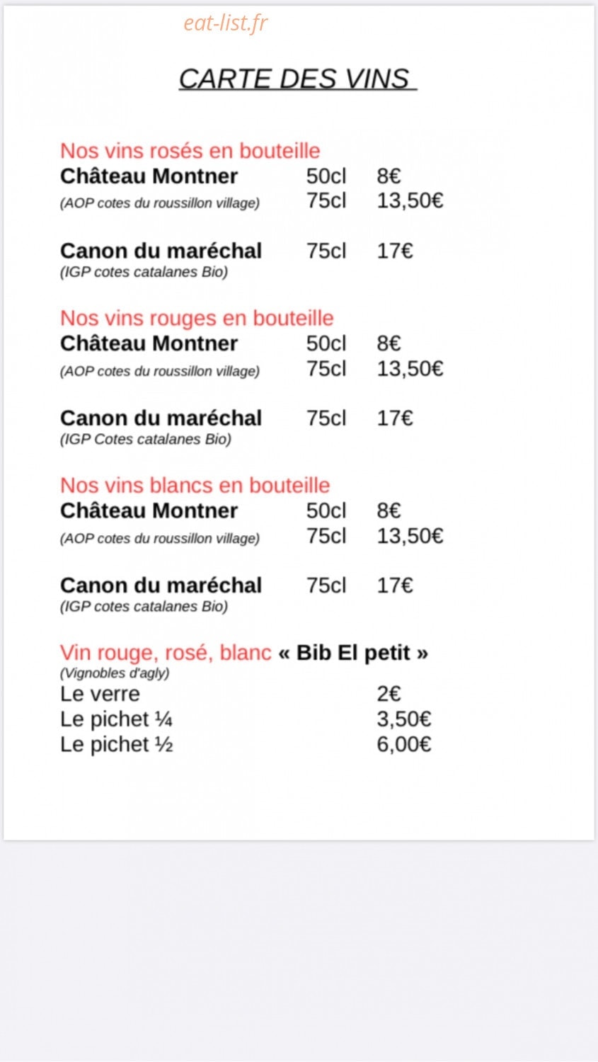 Le bistrot de la gare — carte page 6