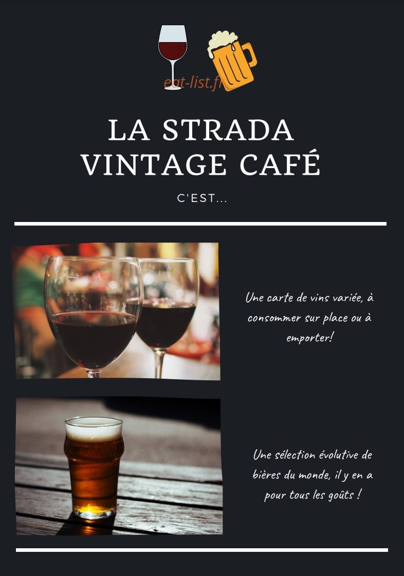 La Strada Vintage café — carte page 1