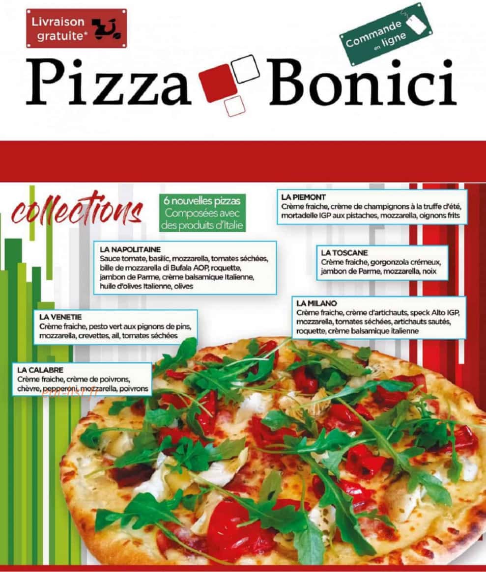 Pizza Bonici — carte page 2